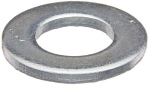 Piccole Parti Rondella Piatta in Acciaio M1D125A, Finitura Zincata, Din 125, Metrica, Dimensione Vite M1, 1,5 Mm Id, 2 Mm Od, 2 Mm Spessa (Confezione da 1)  | Rondelle per hardware Rondelle per hardware Rondelle per hardware