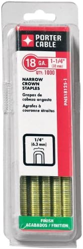 Pns18125-1 Graffetta a corona stretta da 1-1/4 pollici, 18 gauge (1/4 pollice) (confezione da 1000)  | Forniture per ufficio Forniture per ufficio Forniture per ufficio