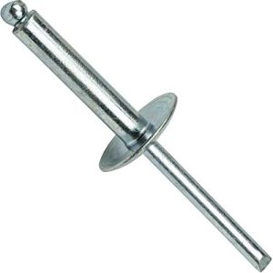 Rivetti a Flangia Grande 1/4″ X 3/4″ Tutto Acciaio Testa a Cupola Grande Cieca 8-12 Spazio .626″ – .750″ Quantità 25  | Rivetti Rivetti Rivetti