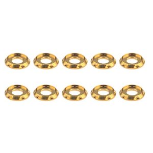 Rondella in Titanio M5 M6 M8 M10 Rondella Distanziale per Moto e Auto, Confezione da 10 (M6, Oro)  | Rondelle per hardware Rondelle per hardware Rondelle per hardware