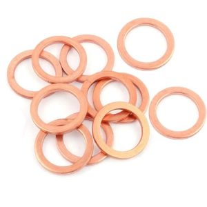 Rondelle Schiacciate, Kit di Assortimento Rondelle Schiacciate in Rame Solido 26X32X2Mm, Guarnizione Anello Distanziale Fissaggio M26 per Tappi Olio e Guarnizioni Sump, Viti Bulloni Dadi (24 Pezzi)  | Rondelle per hardware Rondelle per hardware Rondelle per hardware