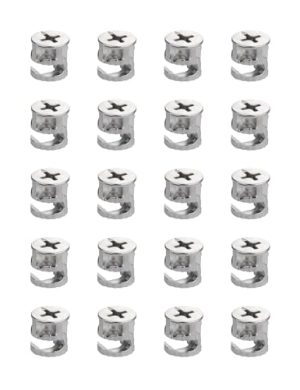 Serrature a Cam per Mobili 20 Pezzi, Fasteners a Cam per Mobili 15 X 9 Mm Compatibili con Parti Hardware Ikea, Ruote Eccentriche Ricambi Set di Dadi e Bulloni (15X9Mm)  | Set di assortimento di dadi e bulloni Set di assortimento di dadi e bulloni Set di assortimento di dadi e bulloni