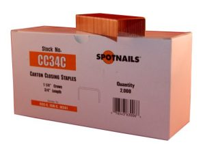 Spot Nails Cc34C Graffetta per Chiusura Cartoni da 1-1/4 Pollici di Corona e 3/4 Pollici di Gamba (Quantità 2)  | Forniture per ufficio Forniture per ufficio Forniture per ufficio