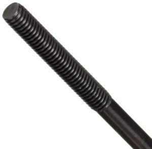 Stud in Acciaio Carbonio, Estremità Filettate Uniformemente, Finitura in Ossido Nero, M6-1. Filettature, Lunghezza 11Mm, Lunghezze Filettate 31Mm, Prodotto Negli Stati Uniti (Confezione da 2)  | Barre filettate e bulloni Barre filettate e bulloni Barre filettate e bulloni