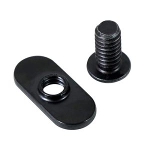 T-Nut Economico Centrato 1/4″-2 per Binario a T con Bullone 1/4″-2 x 1/2″, Applicabile per Estrusione in Alluminio Serie 1 o 1”, 2 Pacchi (Nero)  | T-Nuts T-Nuts T-Nuts