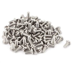 Viti a testa a croce Phillips M3 X 6mm in acciaio inox 304, testa a pan, confezione da 60 pezzi  | Viti Viti Viti