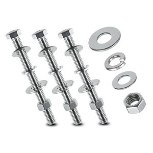 Viti a testa esagonale in acciaio inossidabile 3/8-16X1-3/4″, kit di bulloni, dadi, rondelle piane e rondelle di bloccaggio, acciaio inossidabile 304 18-8, completamente filettate, 6 set.  | Set di assortimento di dadi e bulloni Set di assortimento di dadi e bulloni Set di assortimento di dadi e bulloni