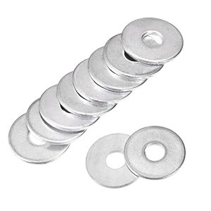 Washers Piatte in Acciaio Carbonio Zincato 6Mm X 20Mm X 1.5Mm per Viti e Bulloni – Confezione da 100 Pezzi  | Rondelle per hardware Rondelle per hardware Rondelle per hardware