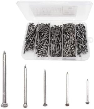 Kit di Assortimento di Chiodi, 620 Pezzi, Chiodi Piccoli, Chiodi, Chiodi per Appendere Quadri, Chiodi per Appendere Immagini, Chiodi di Finitura, Chiodi da Appendere, Chiodi per Quadri, Chiodi da Muro per Appendere, Chiodi a Pinza  | Unghie Unghie Unghie