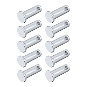 Perni Clevis (8Mm x 20Mm) 20Pz, Pin di Fissaggio in Acciaio al Carbonio con Testa Piatta a Foro Singolo – Per Dispositivi Metallici, Installazione di Mobili, Industriale, Fai da Te  | Spilli Spilli Spilli